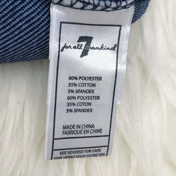 7 For All Mankind Girls’s Heather Gray Denim Knit - Picture 8 of 8